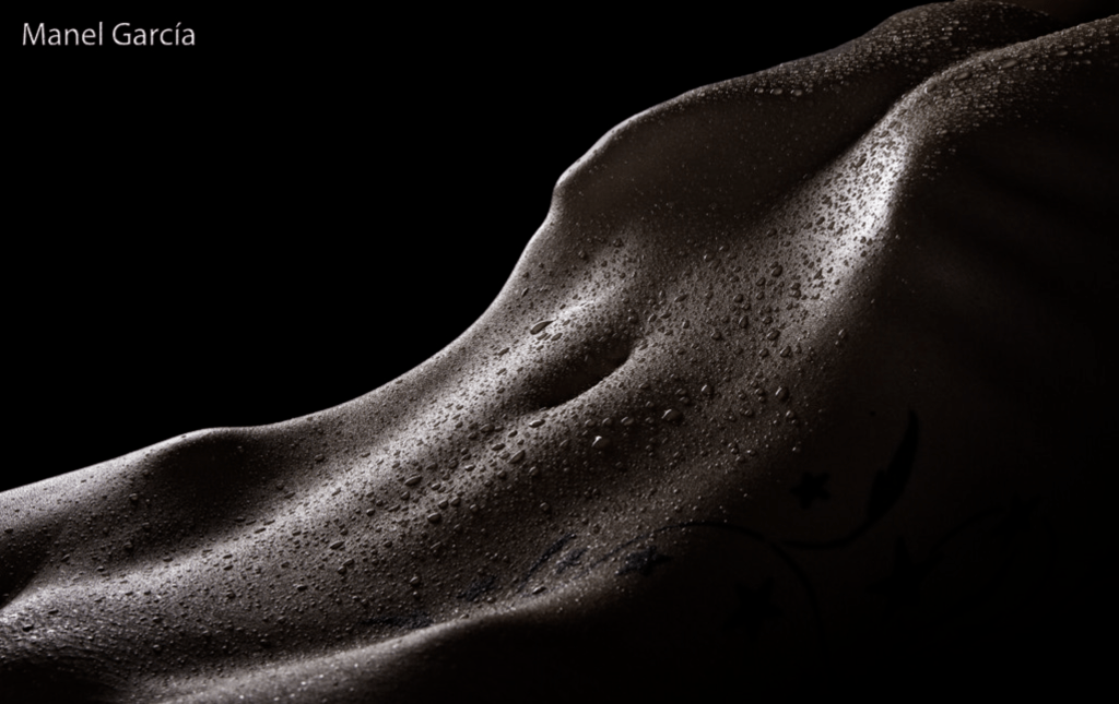 Bodyscape opname, schaduw als vorm